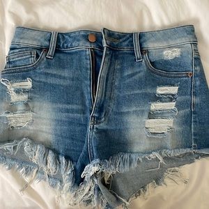 LTJ high rise denim shorts barely worn size M